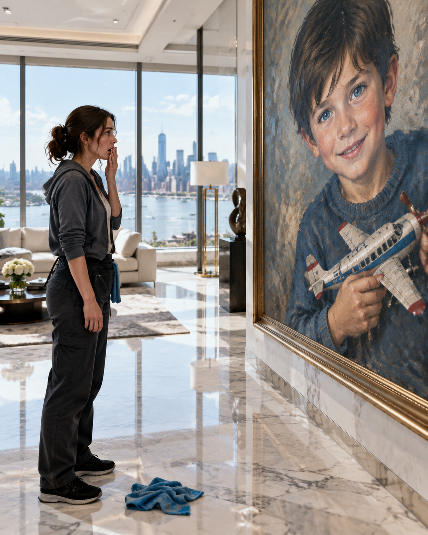 I Was Hired to Clean a Manhattan Penthouse—Then Its Owner Heard Me Whisper the Name of a Boy in His Painting.